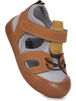 Kiko Kids  Tapel Ilk Adım Cırtlı Erkek Bebek Sandalet