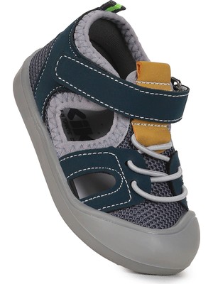 Kiko Kids  Tapel Ilk Adım Cırtlı Erkek Bebek Sandalet