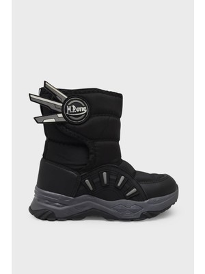 Mp Unisex Çocuk Cırtlı Kar Botu Siyah MP-3360