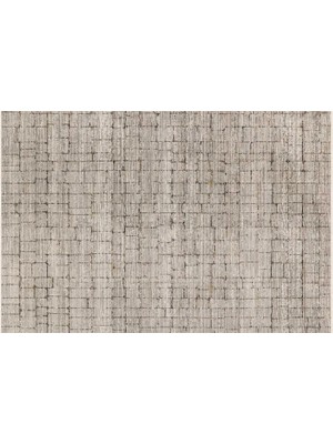 Vivense Pera Halı Vizon Gri Geometrik Modern Halı FMRT07 67X183 cm
