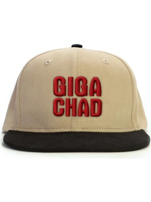 PataCute Gıga Chad Bej Snapback Şapka