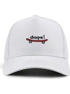 PataCute Dope Beyaz Yüksek Profil Baseball Şapka