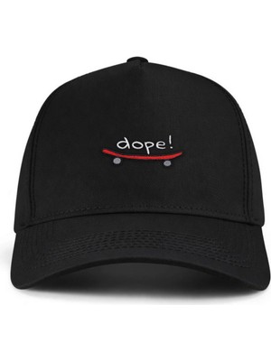PataCute Dope Siyah Yüksek Profil Baseball Şapka