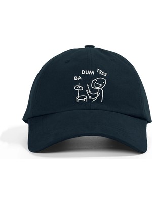 PataCute Ba Dum Tss Baterist Lacivert Soft Baseball Şapka