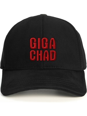 PataCute Gıga Chad Siyah Baseball Şapka
