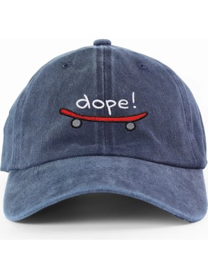 PataCute Dope Mavi Yıkamalı Şapka