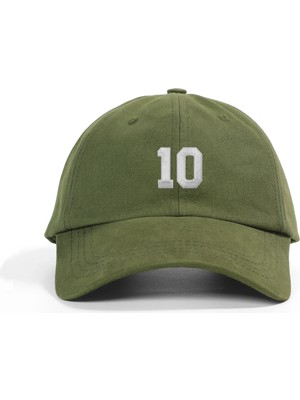 PataCute 10 Numara Yeşil Soft Baseball Şapka