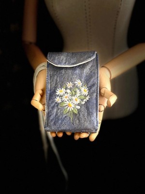 Ggart Handmade Meadov Nakış Işlemeli Telefonluk, Telefon Çantası V1
