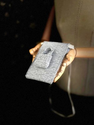 Ggart Handmade Meadov Nakış Işlemeli Keten Telefon Çantası, Telefon Kılıfı V51