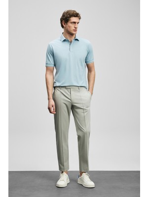 Lufian Sam Smart Erkek Chino Pantolon Slim Fit Bej