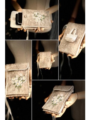 Ggart Handmade Meadov Nakış Işlemeli Telefonluk, Telefon Çantası V36