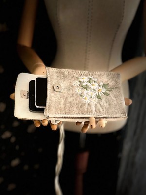 Ggart Handmade Meadov Nakış Işlemeli Telefonluk, Telefon Çantası V14