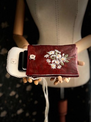 Ggart Handmade Meadov Nakış Işlemeli Telefonluk, Telefon Çantası V46