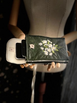 Ggart Handmade Meadov Nakış Işlemeli Telefonluk, Telefon Çantası V58