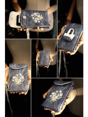 Ggart Handmade Meadov Nakış Işlemeli Telefonluk, Telefon Çantası V37