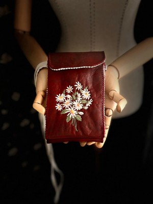 Ggart Handmade Meadov Nakış Işlemeli Telefonluk, Telefon Çantası V52
