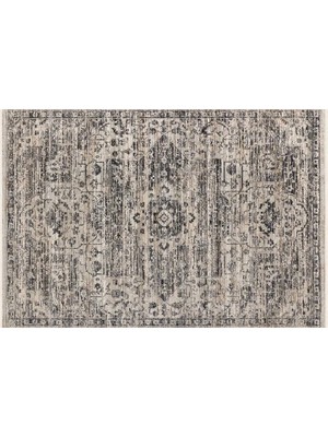 Vivense Pera Halı Vintage Görünümlü Antrasit Gri Eskitme Halı FMRT04 238X305 cm