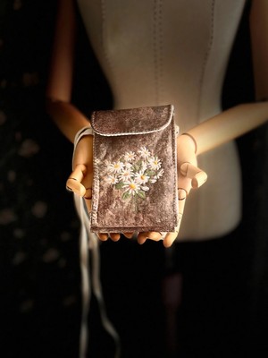 Ggart Handmade Meadov Nakış Işlemeli Telefonluk, Telefon Çantası V5