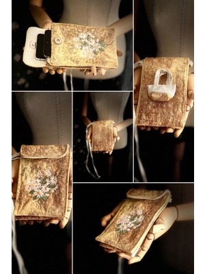 Ggart Handmade Meadov Nakış Işlemeli Telefonluk, Telefon Çantası V34