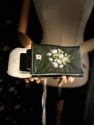 Ggart Handmade Meadov Nakış Işlemeli Telefonluk, Telefon Çantası V45