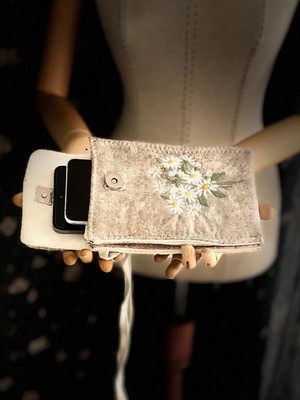 Ggart Handmade Meadov Nakış Işlemeli Telefonluk, Telefon Çantası V63