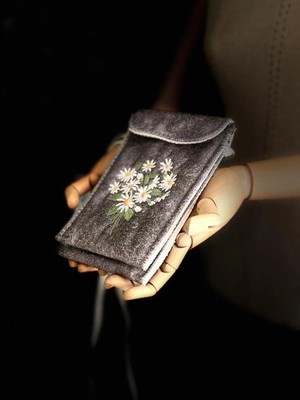 Ggart Handmade Meadov Nakış Işlemeli Telefonluk, Telefon Çantası V22