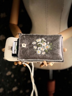 Ggart Handmade Meadov Nakış Işlemeli Telefonluk, Telefon Çantası V47