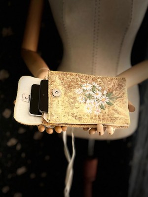 Ggart Handmade Meadov Nakış Işlemeli Telefonluk, Telefon Çantası V11