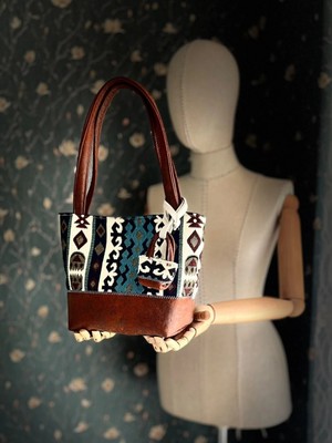 Ggart Handmade Terra El Yapımı Kumaş Bayan Çanta, Tote Çanta V22