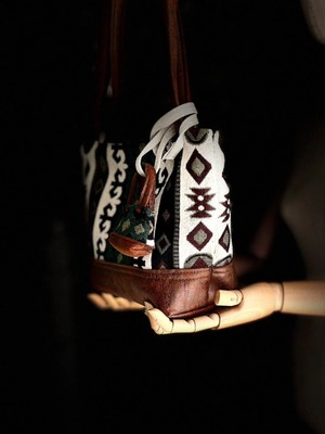 Ggart Handmade Terra El Yapımı Kumaş Bayan Çanta, Tote Çanta V2