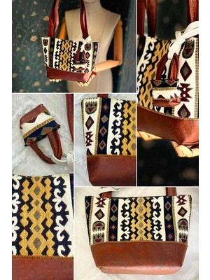 Ggart Handmade Terra El Yapımı Kumaş Bayan Çanta, Tote Çanta V8