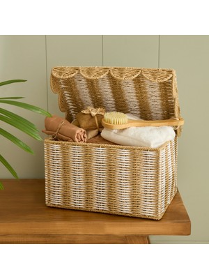 Karaca Home Nelia Kapaklı Organizer Sepet 45X32,5X25 cm