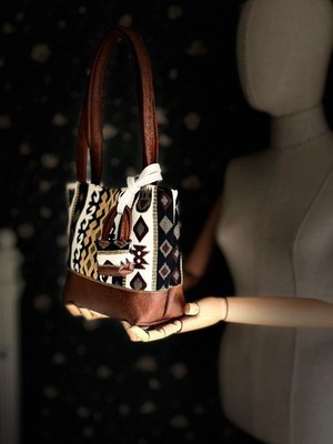 Ggart Handmade Terra El Yapımı Kumaş Bayan Çanta, Tote Çanta V4