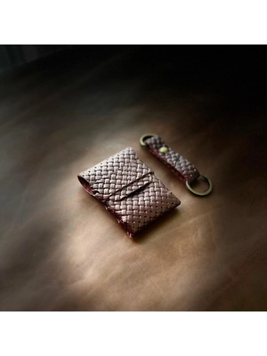 Ggart Handmade Barısta Hakiki Deri Kartlık, Cüzdan, El Yapımı Kartlık V3