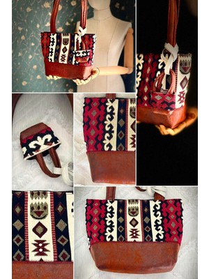 Ggart Handmade Terra El Yapımı Kumaş Bayan Çanta, Tote Çanta V7