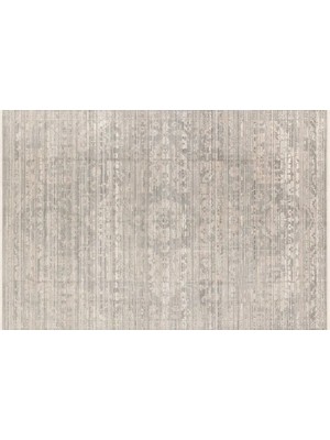 Vivense Pera Halı Gümüş Gri ve Bej Eskitme Desenli Modern Halı FMRT01 201X274 cm