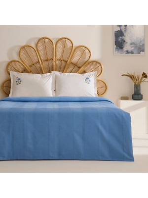 Karaca Home Evaria Çift Kişilik Pike Takımı Koyu Mavi