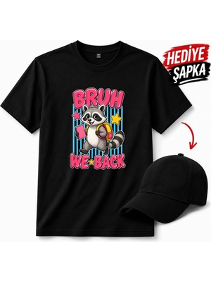 BarsDepo We Are Back Baskılı Tişört, Premıum Kalite Unisex Çocuk / Yetişkin (Şapka Hedıyelı)