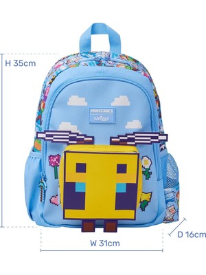 Smiggle Minecraft Mavi Junior Okul Çantası