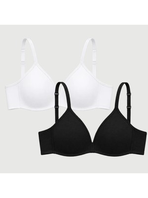 Bonbon Kadın Pamuklu Balensiz Dolgusuz 2'li Paket İlk Sütyenim BB2321