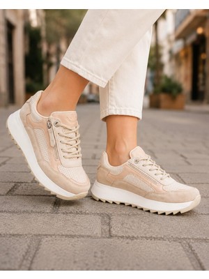 ModaOnn Kadın Sneakers Spor Ayakkabı Günlük Rahat Şık Modern Kalın Tabanlı Casual Ayakkabı