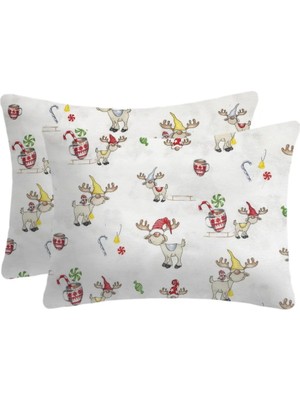 Lief Home %100 Pamuklu Flanel Kumaşından Fermuarlı Yastık Kılıfı | 50X70 ( 2 Adet )