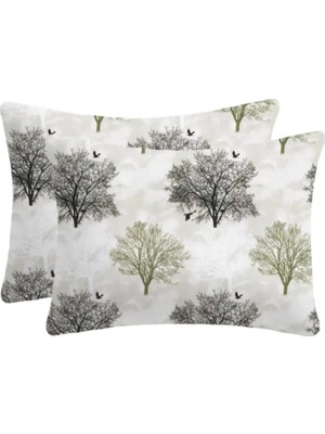 Lief Home %100 Pamuklu Fermuarlı Yastık Kılıfı | 50X70 ( 2 Adet )