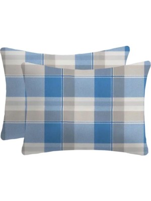Lief Home %100 Pamuklu Flanel Kumaşından Fermuarlı Yastık Kılıfı | 50X70 ( 2 Adet )