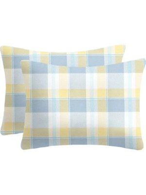 Lief Home %100 Pamuklu Flanel Kumaşından Fermuarlı Yastık Kılıfı | 50X70 ( 2 Adet )