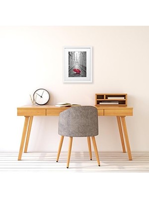 Sefa Ticaret (11X14, 1 Pack, White) - 28CM x 36CM White Wood Picture Frame With Glass Front; Made To Display Pictures 20CM x 25CM With Mat Or 28CM x 36CM Without Mat; Hanging Hardware Included