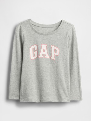 Gap Kız Bebek Gri Gap Grafik Baskılı T-Shirt