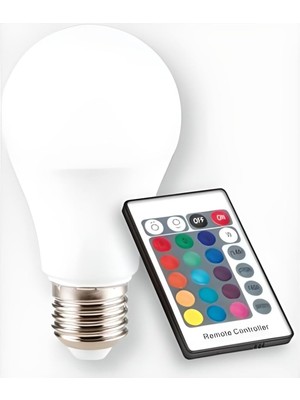 Sefa Ticaret Genel Eylül Elk 9W Rgb LED Ampul Kumandalı, CT-4058