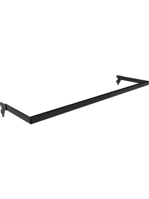 Ayyıldız Raf 60 cm Kare Ub1 Askılık & 60 cm 10X30 Profilden Askılık Sistemi -5'li Paket