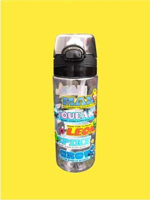 Cg Kids Brawl Stars Max Squeak Leon Spike Crow 500 ml Matara Suluk Süper Kalite